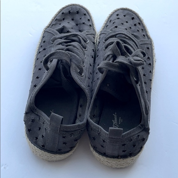 Gray Die-Cut Star Espadrilles - Picture 4 of 4